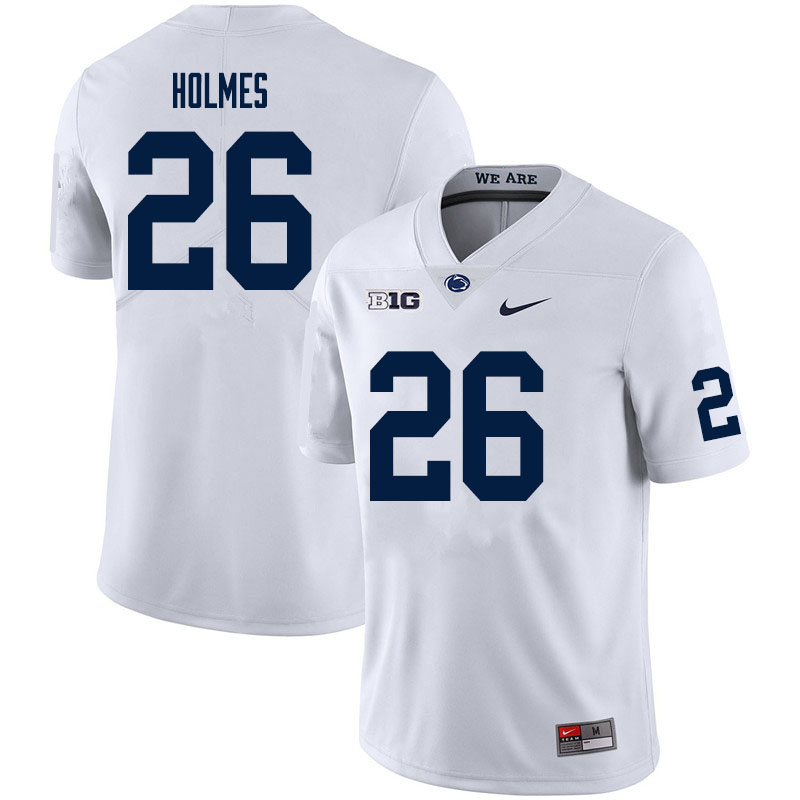 NCAA Nike Men's Penn State Nittany Lions Caziah Holmes #26 College Football Authentic White Stitched Jersey ELG7198XO